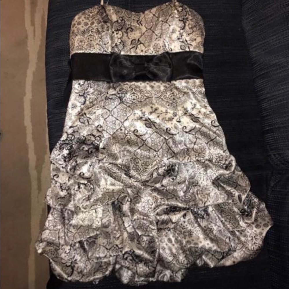 Silver Homecoming Dress